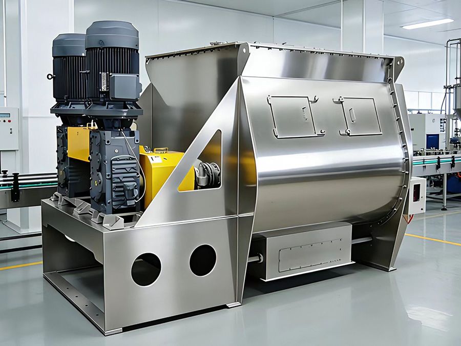 How to operate a V-type mixer normally